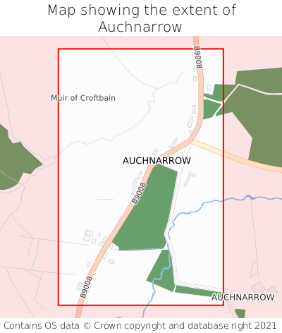 Map showing extent of Auchnarrow as bounding box