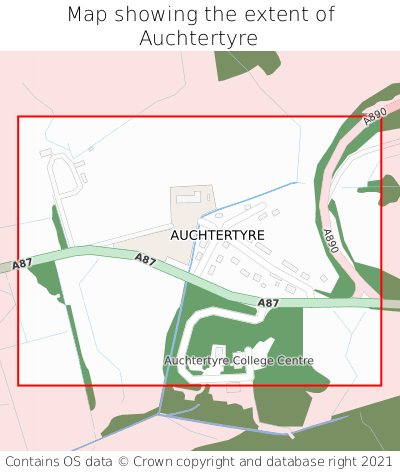 Map showing extent of Auchtertyre as bounding box