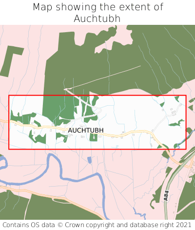 Map showing extent of Auchtubh as bounding box