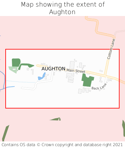 Map showing extent of Aughton as bounding box