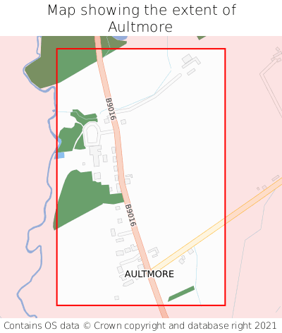 Map showing extent of Aultmore as bounding box