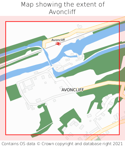 Map showing extent of Avoncliff as bounding box