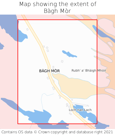 Map showing extent of Bàgh Mòr as bounding box