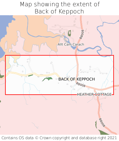 Map showing extent of Back of Keppoch as bounding box