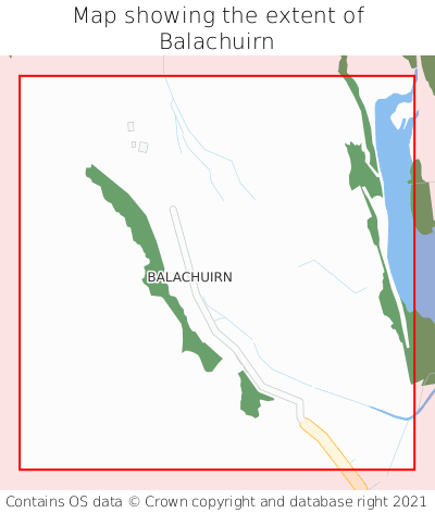 Map showing extent of Balachuirn as bounding box