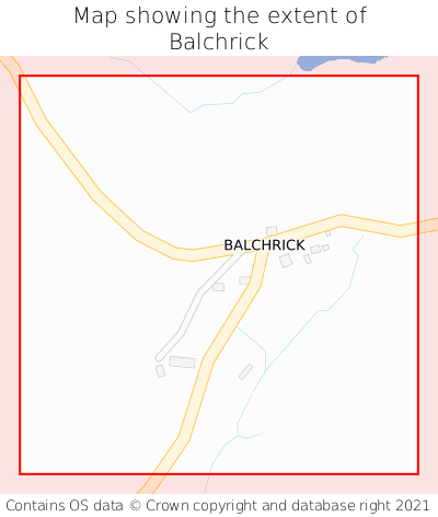 Map showing extent of Balchrick as bounding box