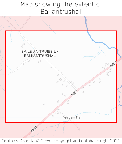 Map showing extent of Ballantrushal as bounding box