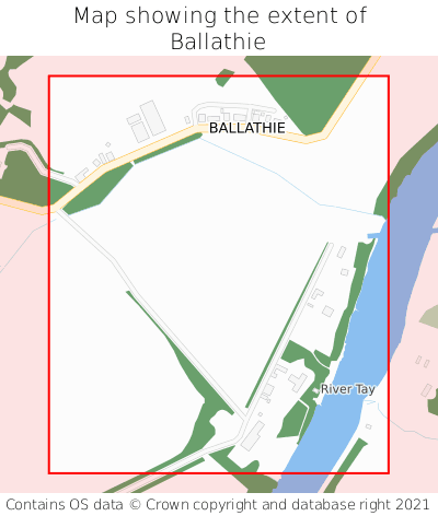 Map showing extent of Ballathie as bounding box