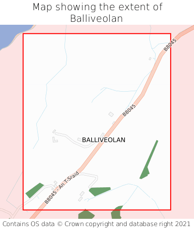 Map showing extent of Balliveolan as bounding box