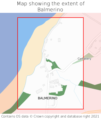 Map showing extent of Balmerino as bounding box
