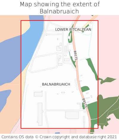 Map showing extent of Balnabruaich as bounding box