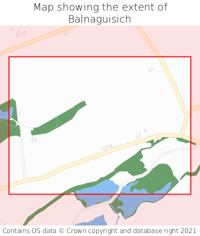 Map showing extent of Balnaguisich as bounding box