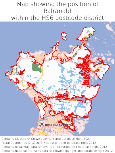 Map showing location of Balranald within HS6