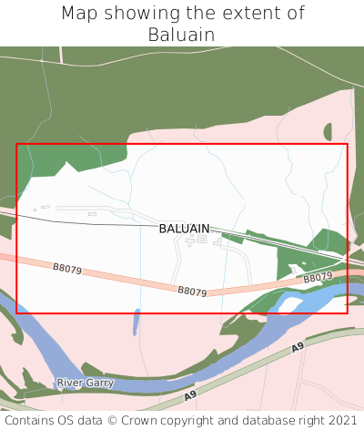 Map showing extent of Baluain as bounding box