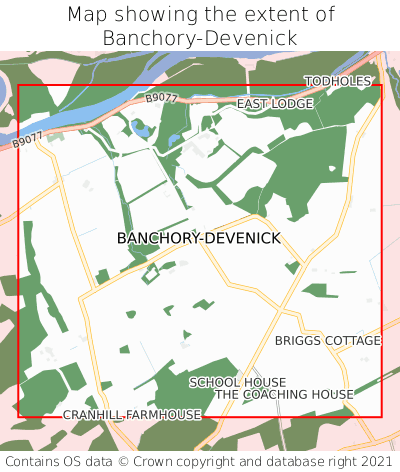 Map showing extent of Banchory-Devenick as bounding box