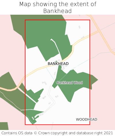 Map showing extent of Bankhead as bounding box