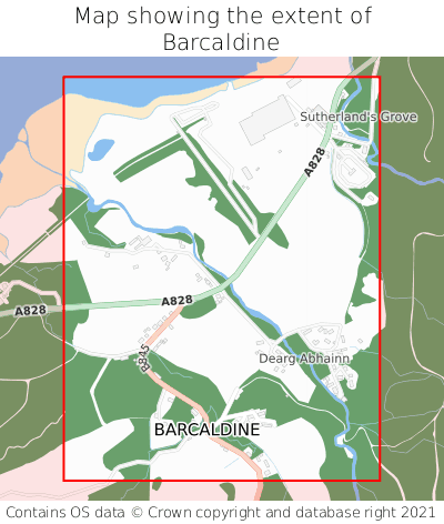 Map showing extent of Barcaldine as bounding box