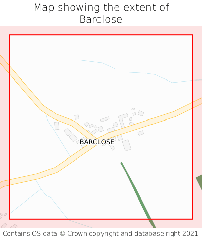 Map showing extent of Barclose as bounding box
