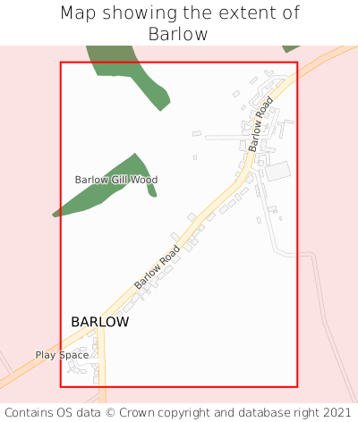 Map showing extent of Barlow as bounding box