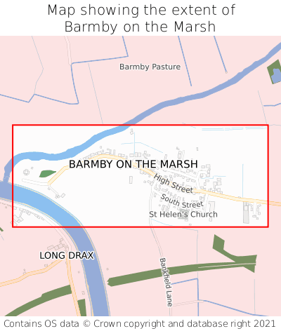 Map showing extent of Barmby on the Marsh as bounding box