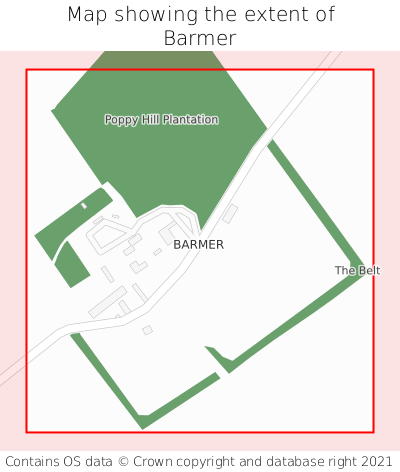 Map showing extent of Barmer as bounding box