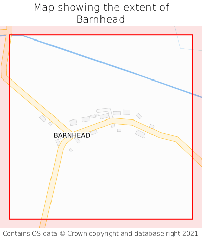 Map showing extent of Barnhead as bounding box