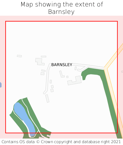 Map showing extent of Barnsley as bounding box