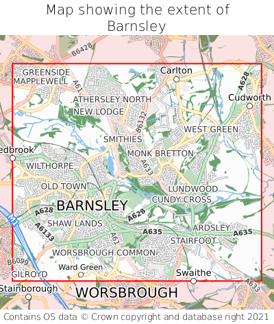 Map Of Barnsley And Surrounding Area Where Is Barnsley? Barnsley On A Map