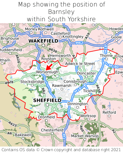 Map Of Barnsley And Surrounding Area Where Is Barnsley? Barnsley On A Map