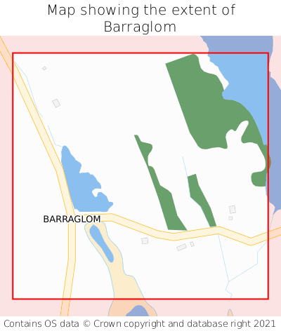Map showing extent of Barraglom as bounding box