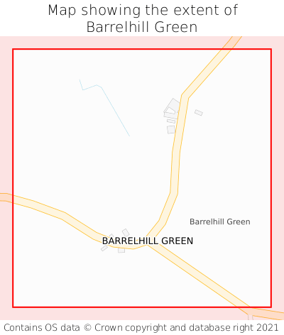 Map showing extent of Barrelhill Green as bounding box