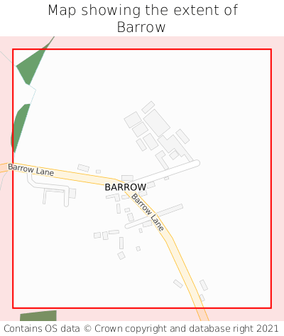 Map showing extent of Barrow as bounding box