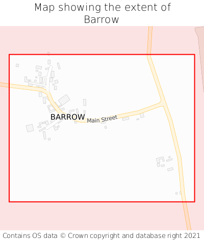 Map showing extent of Barrow as bounding box