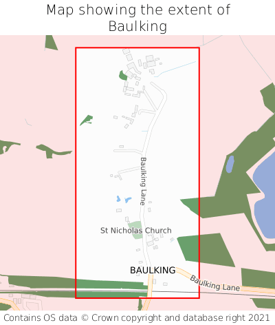 Map showing extent of Baulking as bounding box