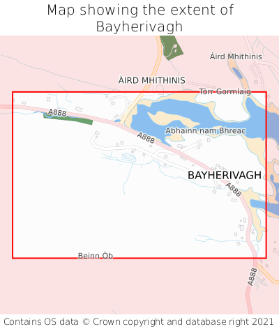 Map showing extent of Bayherivagh as bounding box