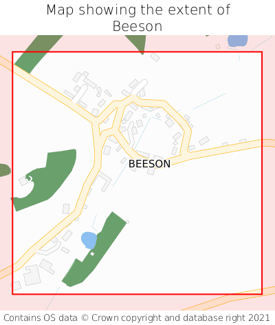 Map showing extent of Beeson as bounding box