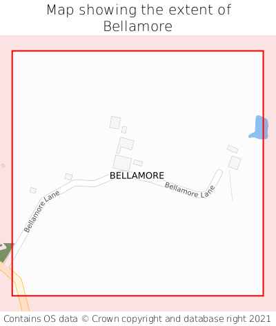 Map showing extent of Bellamore as bounding box