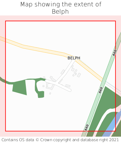 Map showing extent of Belph as bounding box