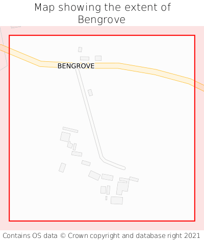 Map showing extent of Bengrove as bounding box
