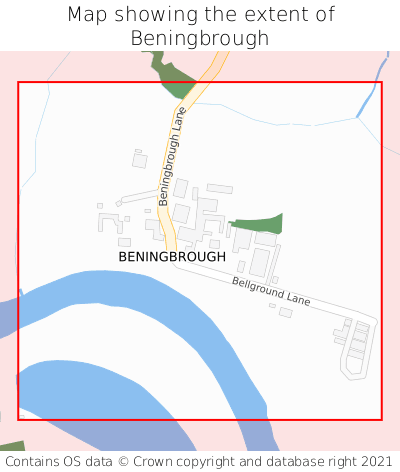 Map showing extent of Beningbrough as bounding box