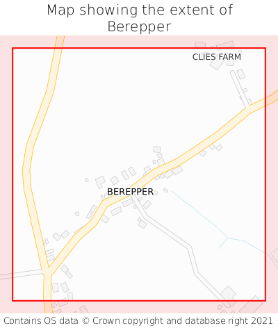 Map showing extent of Berepper as bounding box