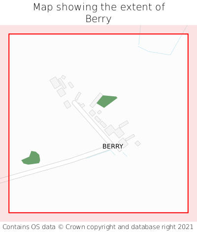 Map showing extent of Berry as bounding box