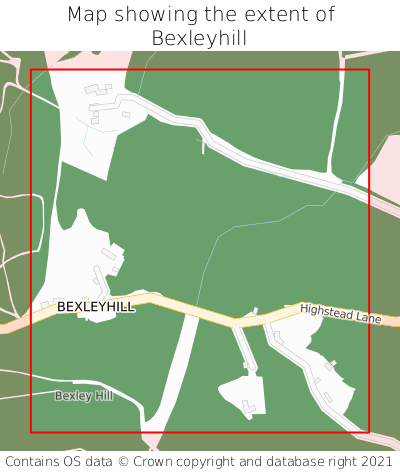 Map showing extent of Bexleyhill as bounding box