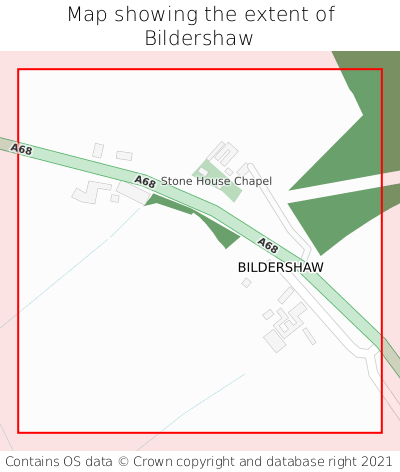 Map showing extent of Bildershaw as bounding box