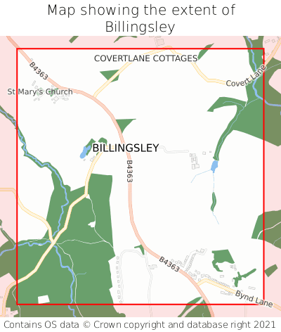 Map showing extent of Billingsley as bounding box