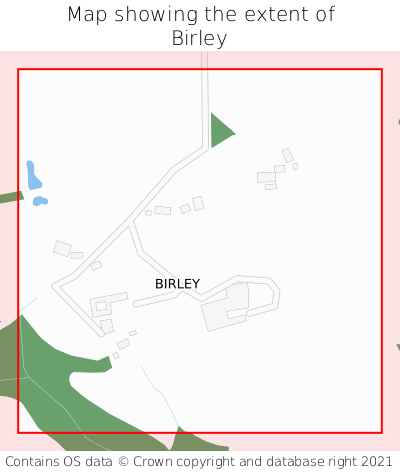 Map showing extent of Birley as bounding box