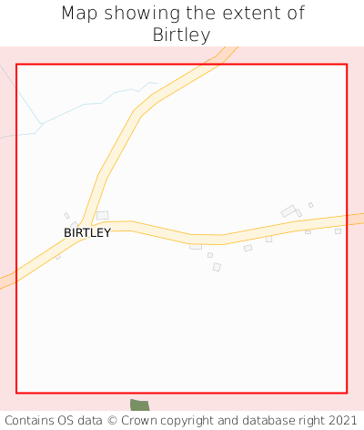 Map showing extent of Birtley as bounding box