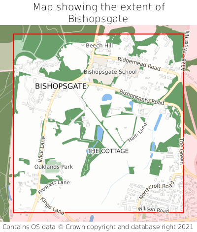 Map showing extent of Bishopsgate as bounding box