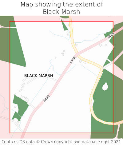 Map showing extent of Black Marsh as bounding box