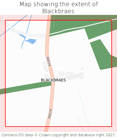 Map showing extent of Blackbraes as bounding box
